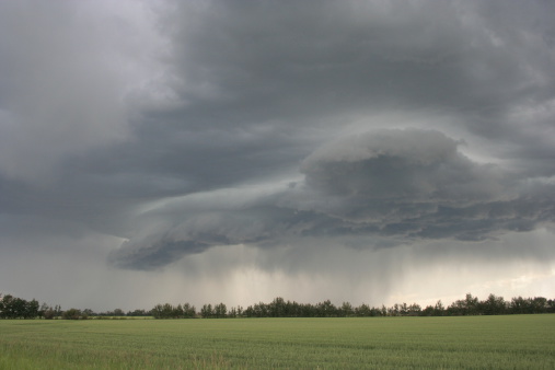 potograph of a landscape  scene with storm clouds